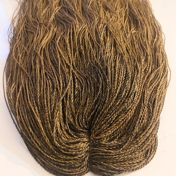 30 inch small micro braided blonde ombre wig with dark roots - Picture 2 of 5